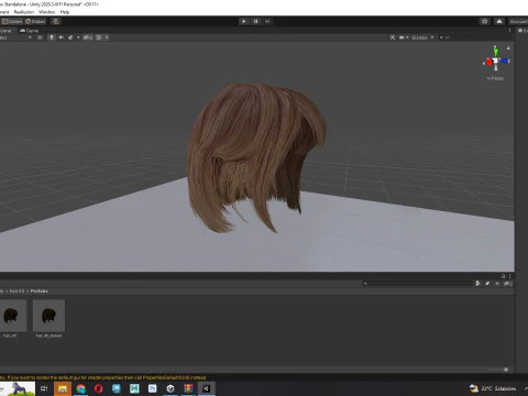 Female Bob Hair 3D Model