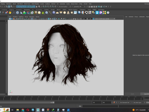 Realistic Female Curly Hair Modello 3D