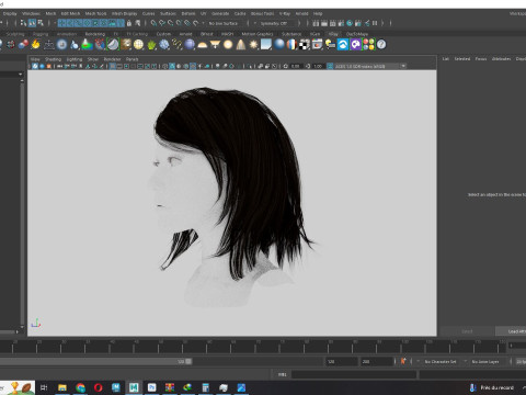 Female Hairstyle 3D Model