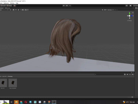 Female Hairstyle 3D Model