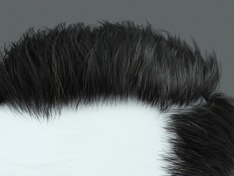 Realistic Hair Beard brows mustache p1 3Dモデル