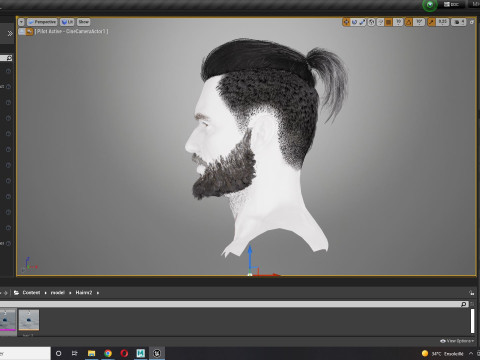 Realistic Hair Beard brows mustache p2 Modelo 3D