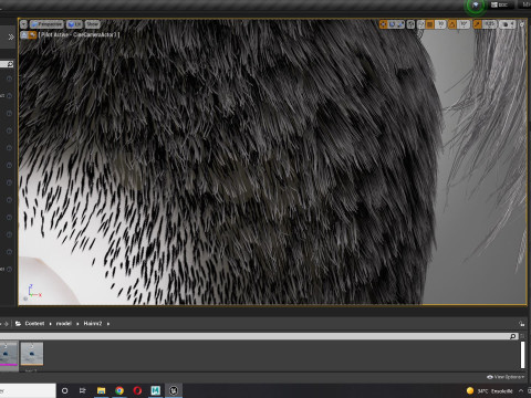 Realistic Hair Beard brows mustache p2 Modelo 3D