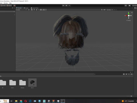 Cabelo realista, barba, sobrancelhas, bigode p4 Modelo 3D