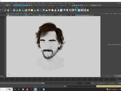Realtime hair man low poly Hairstyle 2 3D 모델