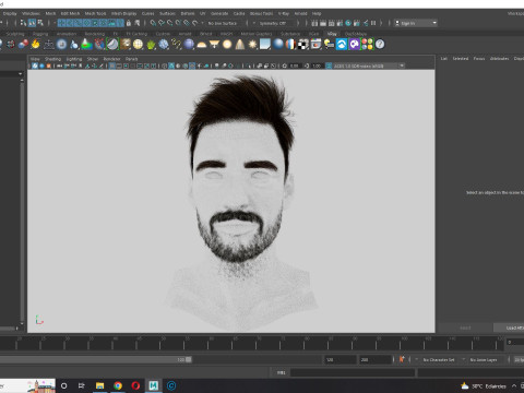 Realtime hair man low poly Hairstyle Game Ready 3D-Modell