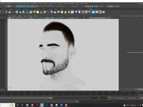 Realtime hair modern Man low poly Hairstyle Game Ready 3Dモデル