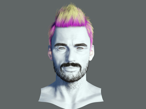 Hair style 3D Model