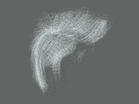 Hair style 3D Model