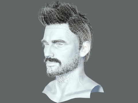 Hair style 3D Model