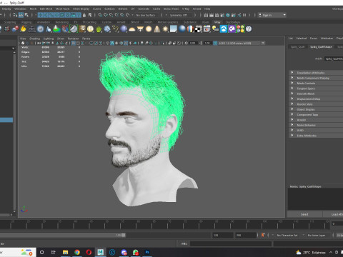 Hair style 3D Model