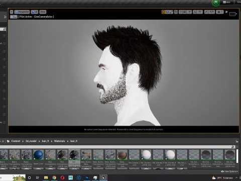 헤어스타일 3D 모델