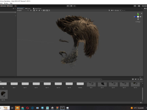 Hair style 3D Model
