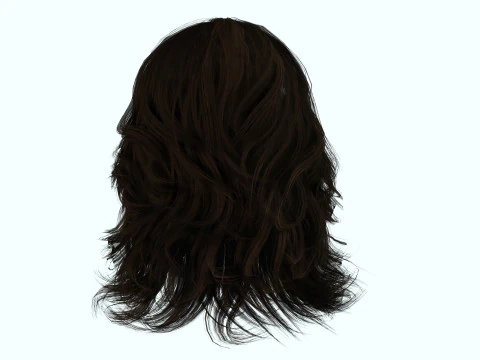 Hair Beard Brows Mustache Classic 3D Model