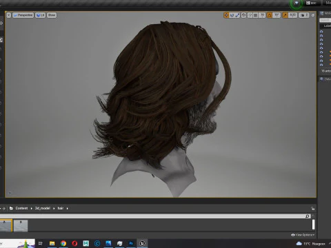 Hair Beard Brows Mustache Classic 3D Model
