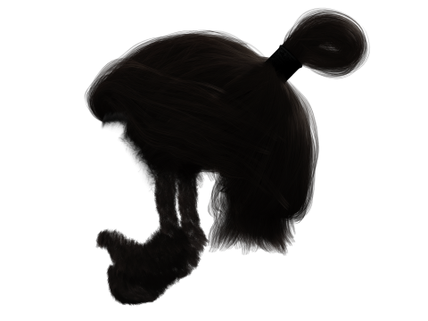 Realistic Hair Beard brows mustache 3Dモデル