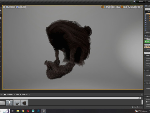 Realistic Hair Beard brows mustache 3Dモデル