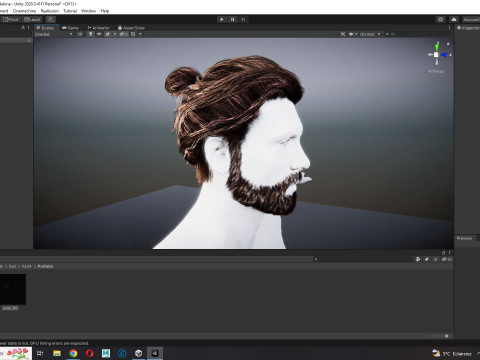 Realistic Hair Beard brows mustache 3Dモデル