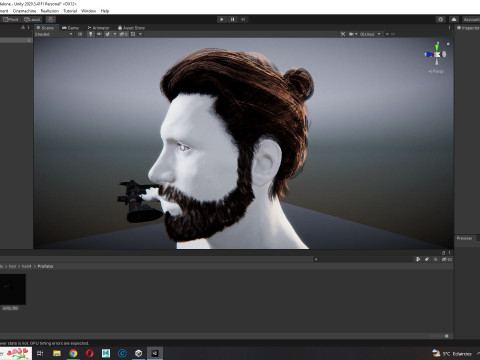 Realistic Hair Beard brows mustache 3Dモデル