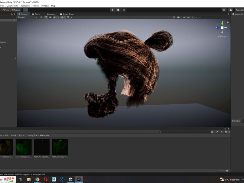 Realistic Hair Beard brows mustache 3Dモデル