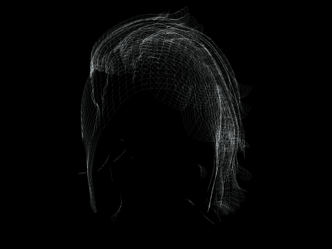 Realistic Hair cyberpunk Modelo 3D