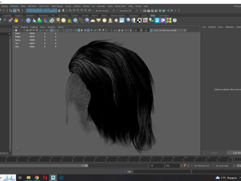 Realistic Hair cyberpunk Modelo 3D