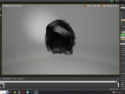 Realistic Hair cyberpunk Modelo 3D