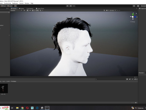 Realistic Hair cyberpunk Modelo 3D