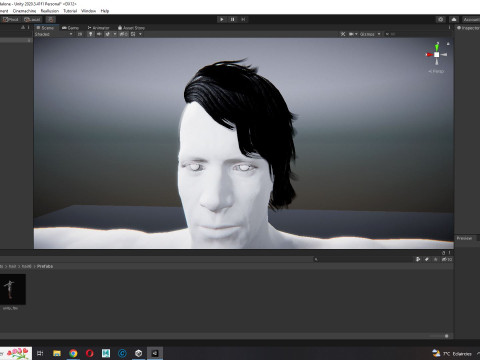 Realistic Hair cyberpunk Modelo 3D