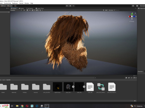 Realistic Hair Beard brows mustache Modèle 3D