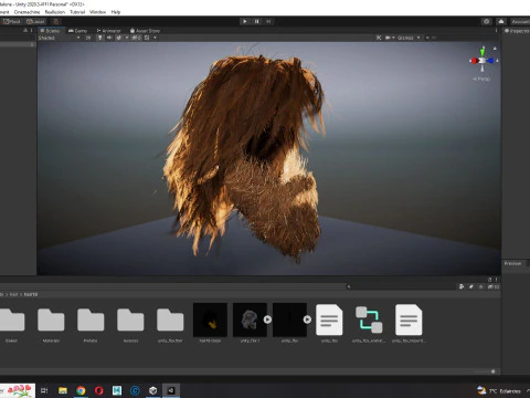 Realistic Hair Beard brows mustache 3D Model