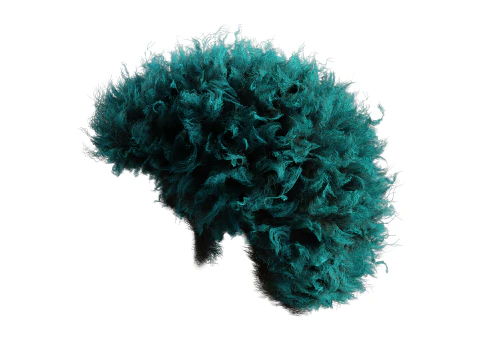 Cabelo afro realista Modelo 3D