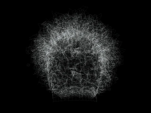 Cabelo afro realista Modelo 3D