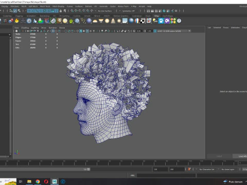 Cabelo afro realista Modelo 3D