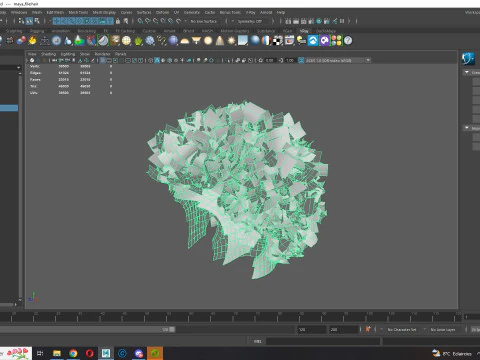 Cabelo afro realista Modelo 3D