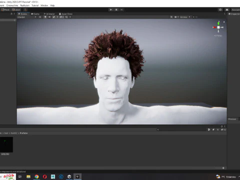 Cabelo afro realista Modelo 3D