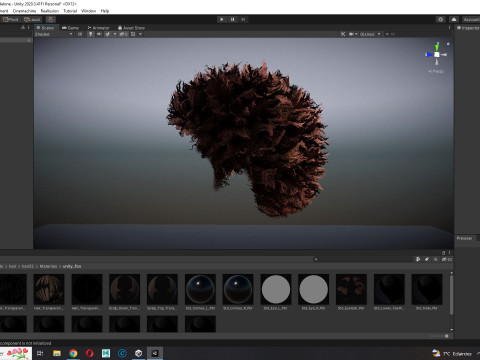 Realistic Hair afro 3D 모델