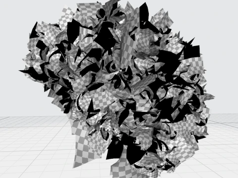 Cabelo afro realista Modelo 3D