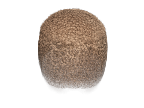 Realistic Hair male 3D Model