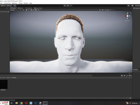 Realistic Hair male 3D Model