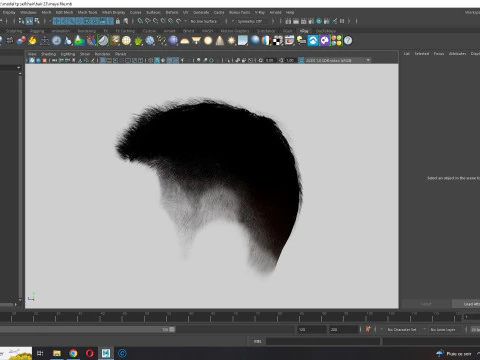 Realistic Hair hawk 3D Model