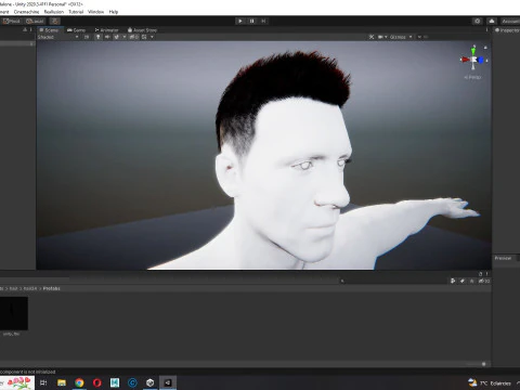 Realistic Hair hawk 3D Model