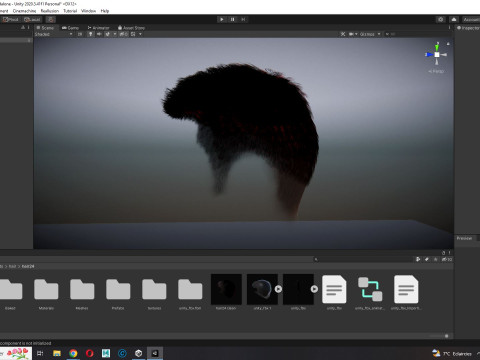 Realistic Hair hawk 3D 모델