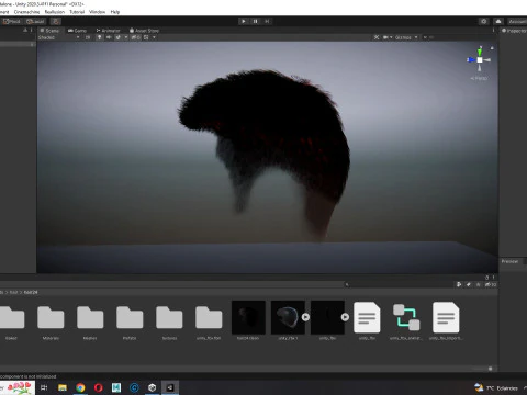 Realistic Hair hawk 3D Model