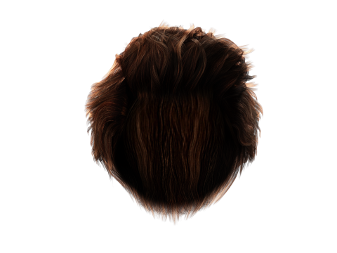Realistic Hair man game cards 3Dモデル