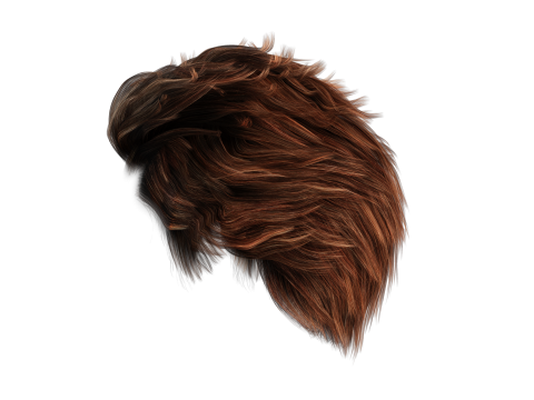 Realistic Hair man game cards 3Dモデル