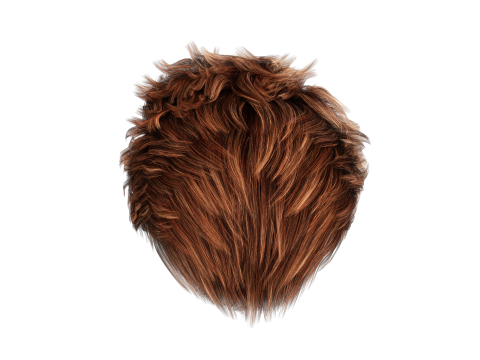 Realistic Hair man game cards 3Dモデル
