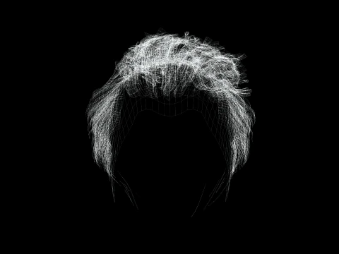 リアルなヘアマン ゲーム カード 3Dモデル