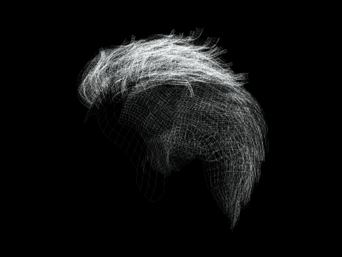 Realistic Hair man game cards 3Dモデル