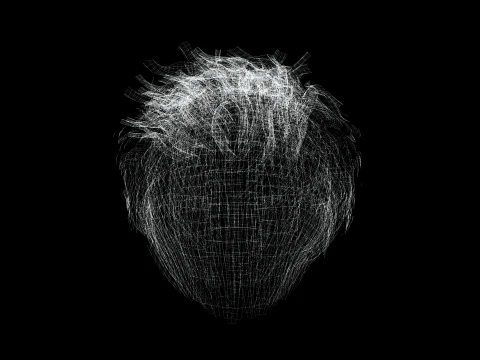 リアルなヘアマン ゲーム カード 3Dモデル